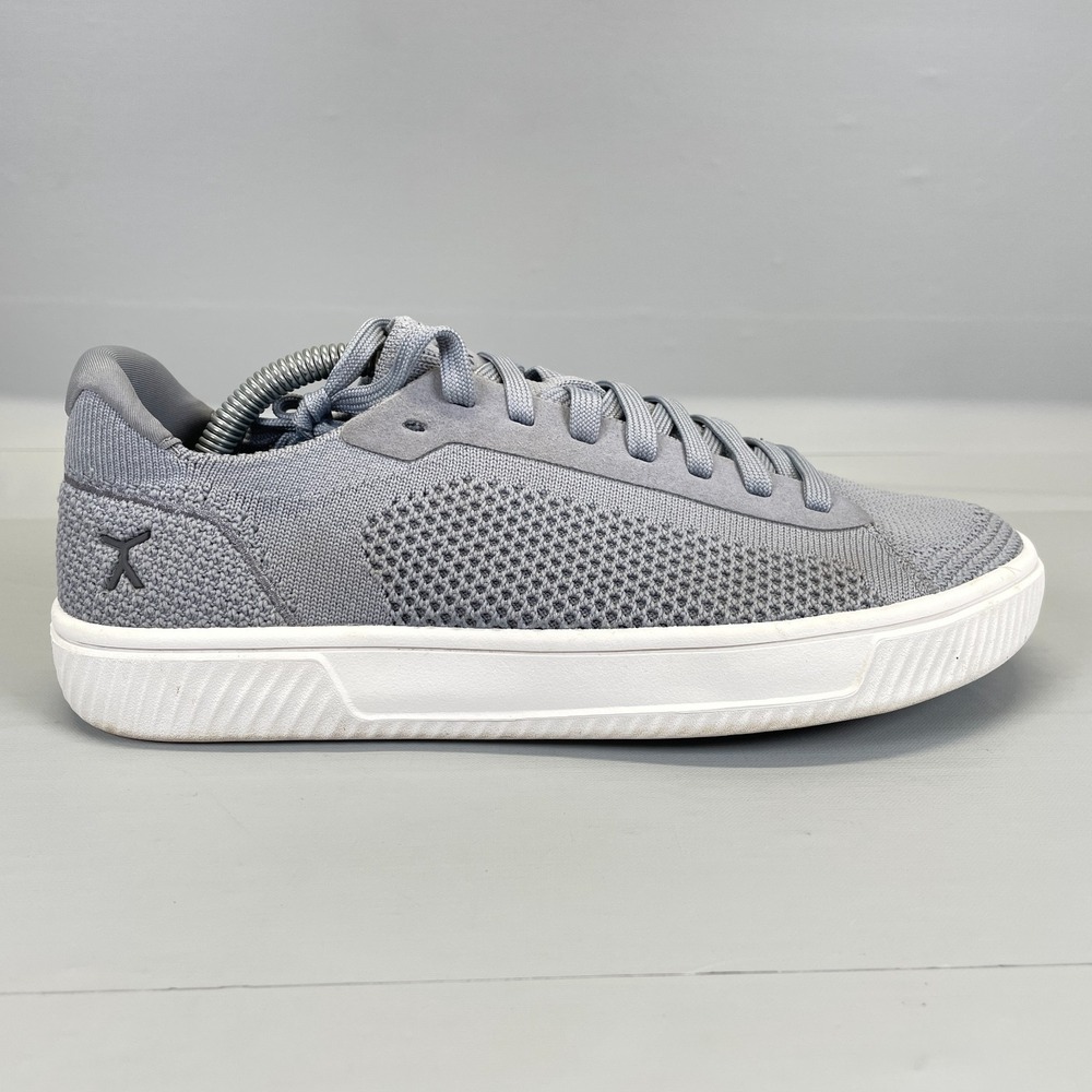 Flux Adapt Knit Trainer Shoes Womens Size 8 Gray Mesh Minimalist Lace Up Sneaker